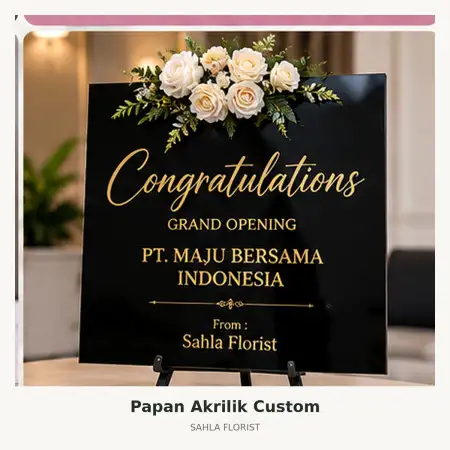 Papan Bunga Akrilik Pulogadung